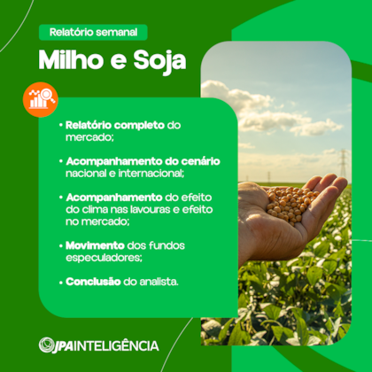 Relatório semanal de milho e soja